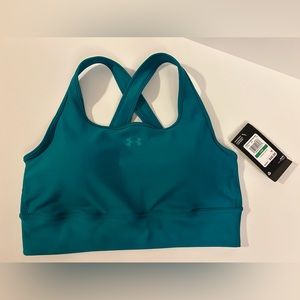 Under Armour Crossback Longline Sports Bra Women’s Large Turquoise